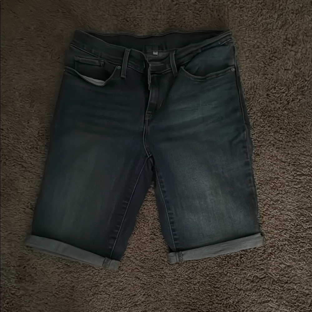 Levi's Blue Jean Shorts Classic Rolled Hem